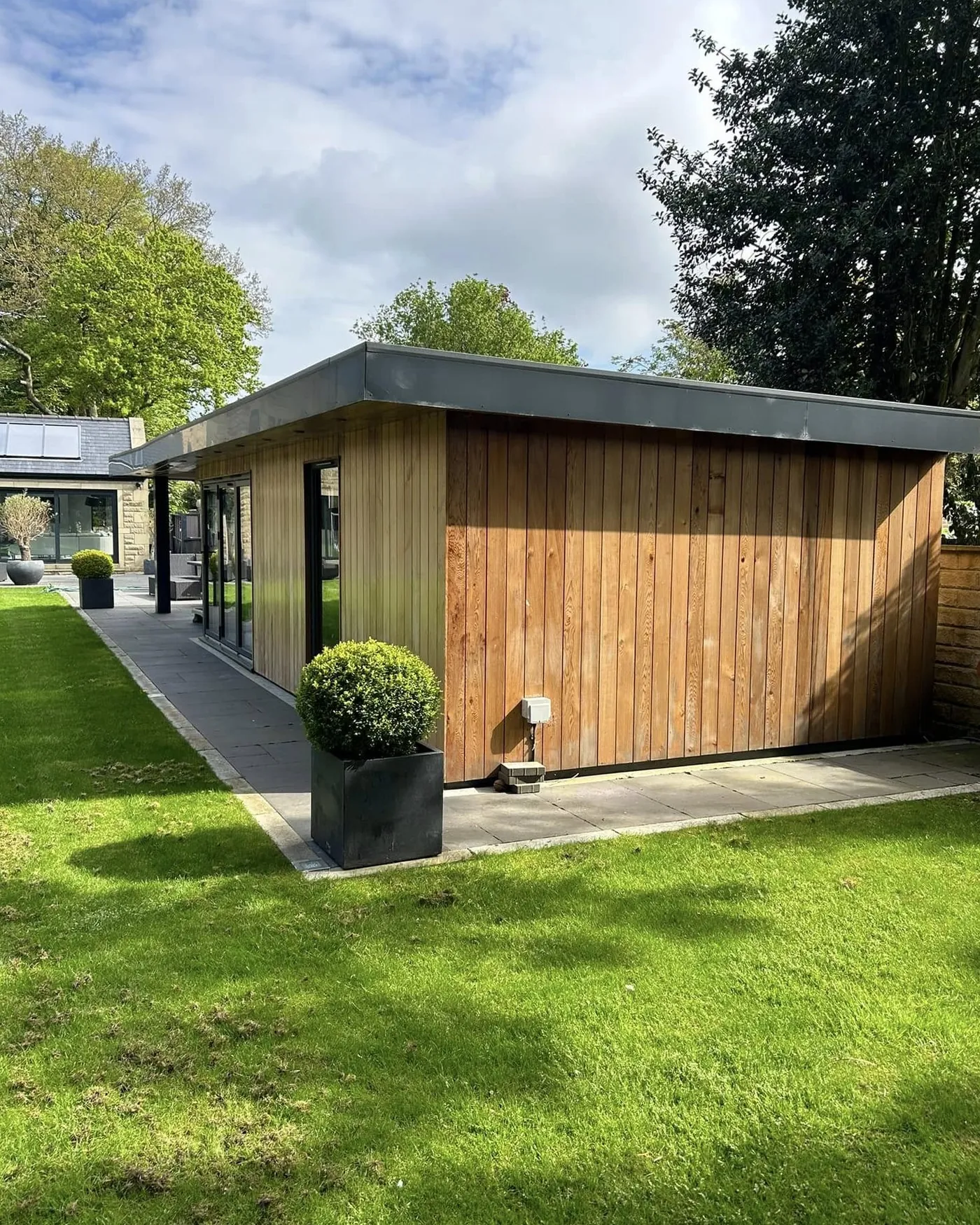 Timber garden room landscaping